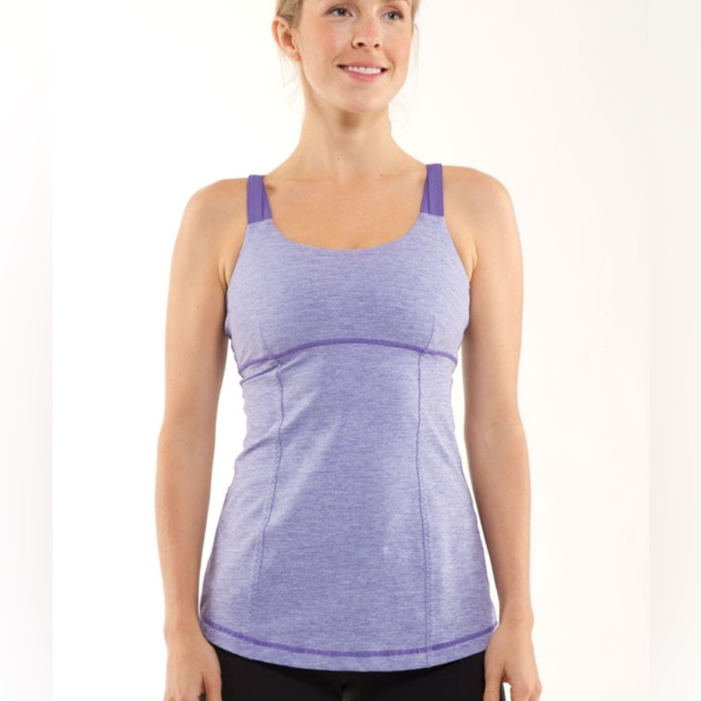 Lululemon Active Strength Tank
Heathered Persian‎ Purple / Persian Purple size 6